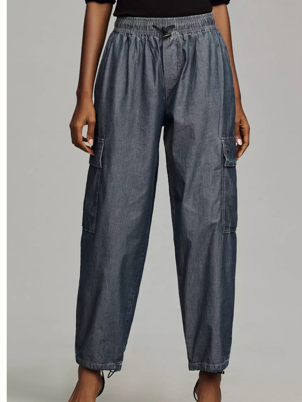 Anthropologie Pilcro Denim Bungee Parachute Pants, small